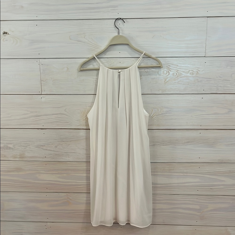 Caramela Cream Halter Sundress Wedding Guest - Picture 7 of 14